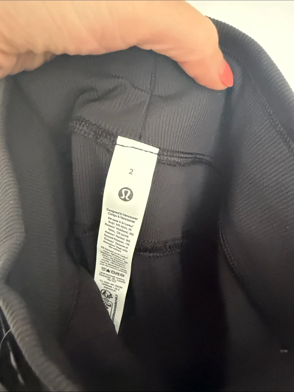 lululemon athletica Black Cropped Jogger Pants